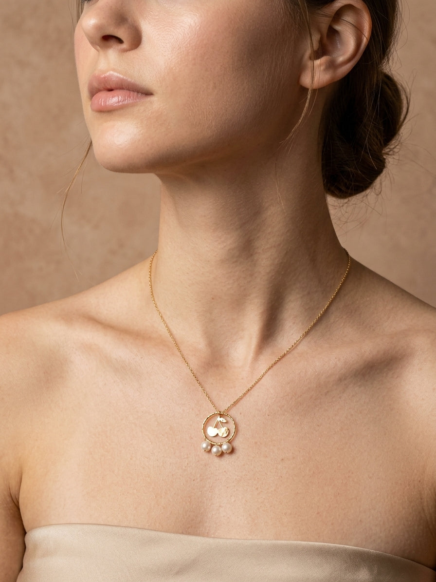 JEJE | Collier en acier inoxydable et perles d'eau douce
