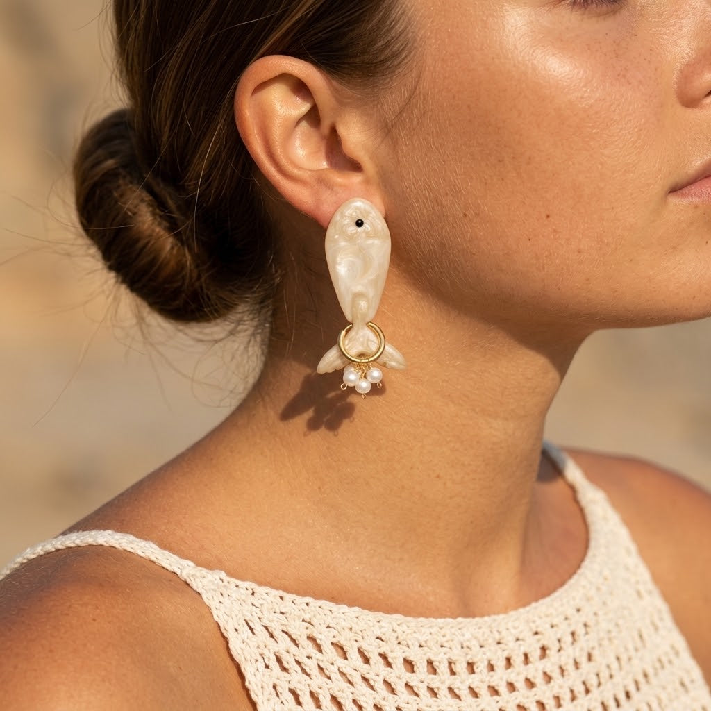 NUSS | Boucles d'oreilles en acier inoxydable