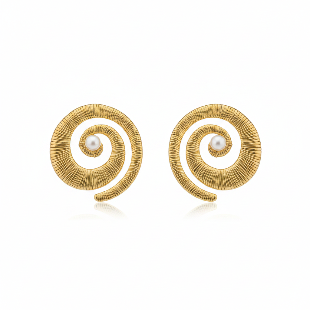 SPI | Boucles d'oreilles en acier inoxydable et perle d'eau douce