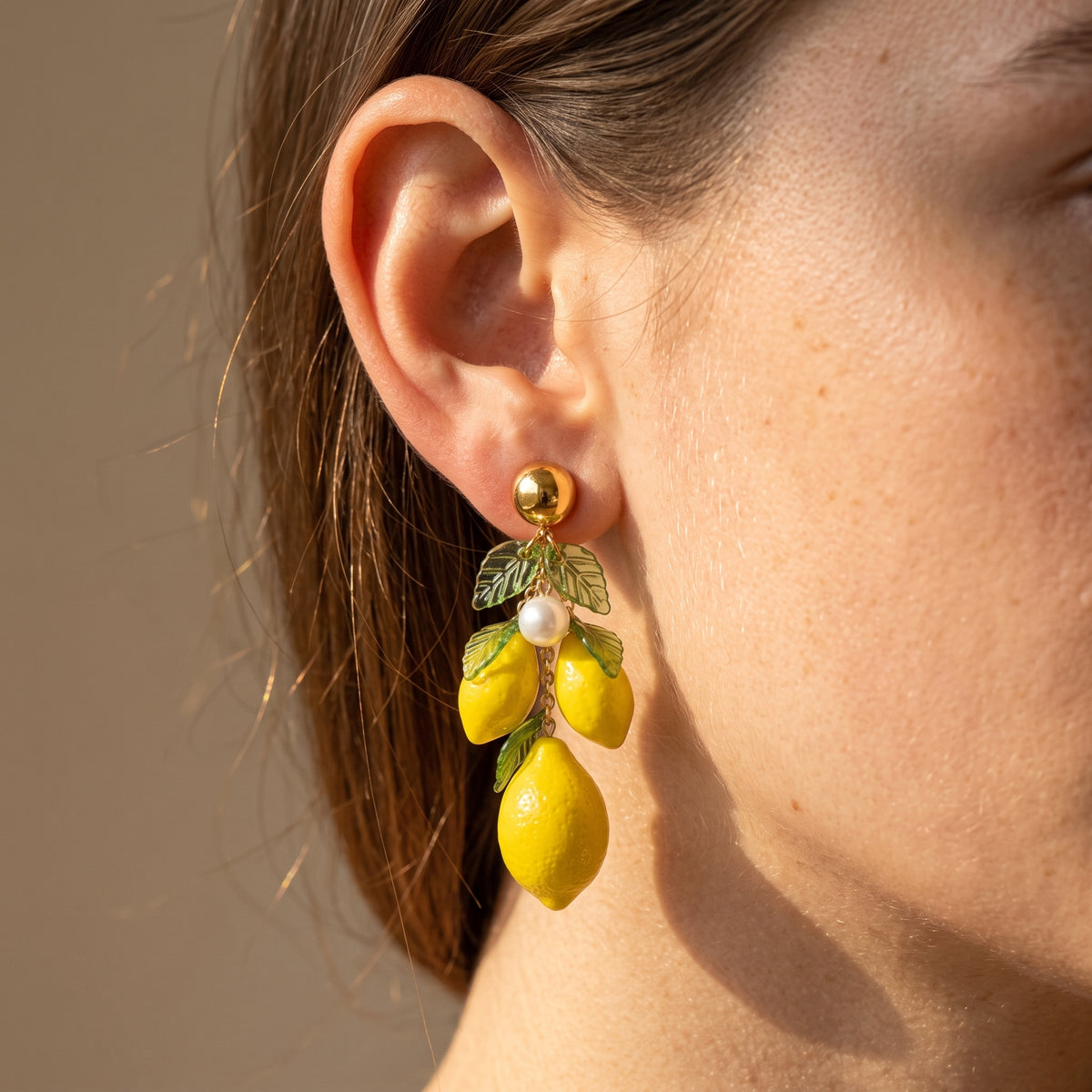 LEMON | Boucles d'oreilles en acier inoxydable