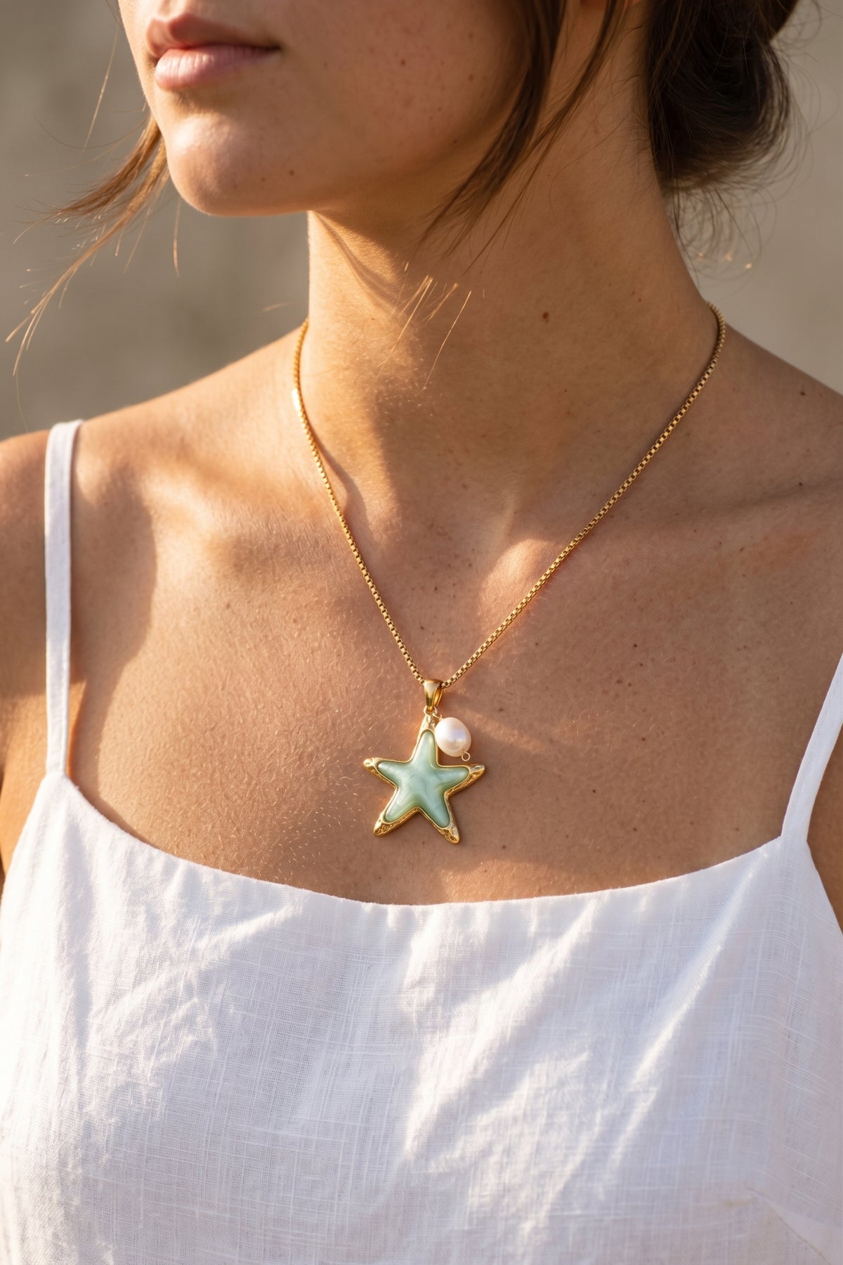 MEL | Collier en acier inoxydable et perle d'eau douce