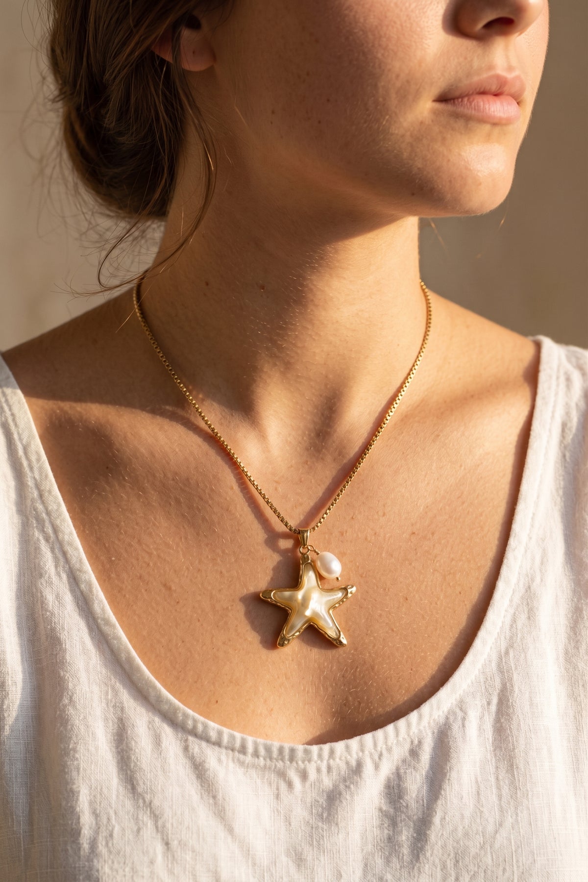 NEL | Collier en acier inoxydable et perle d'eau douce