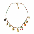 ZU | Collier en acier inoxydable et charms