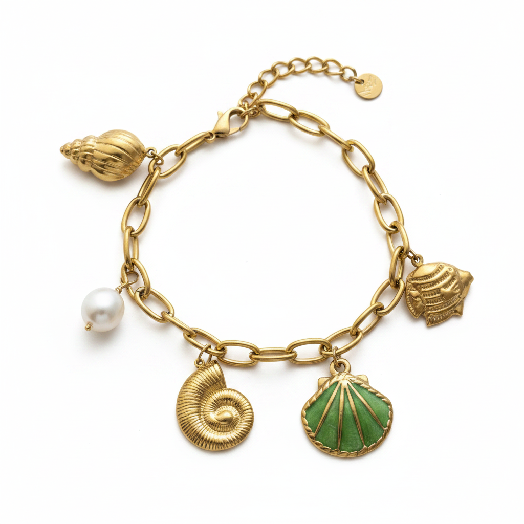 ZIN | Bracelet à Charms en Acier Inoxydable