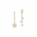 TUTTI | Boucles d'oreilles en acier inoxydable et perles d'eau douce