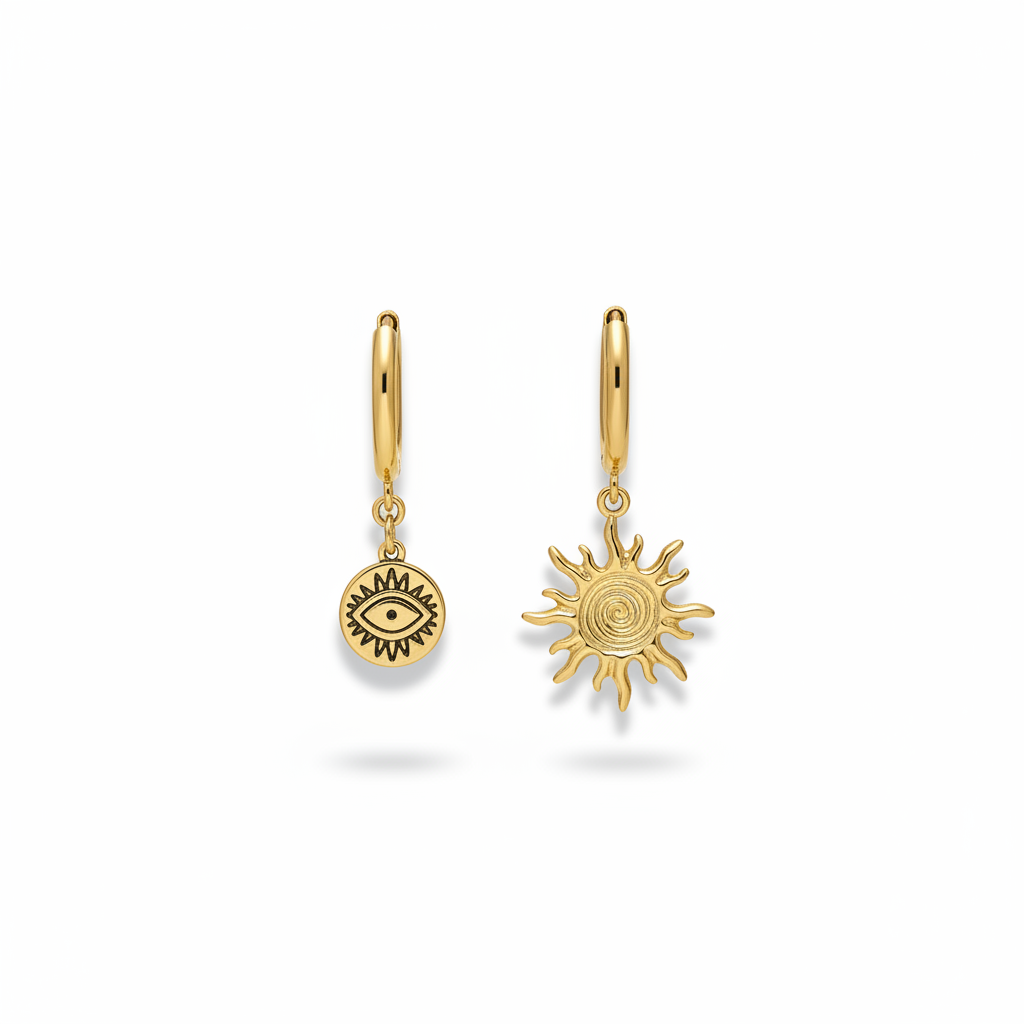 Tiger | Boucles d'oreilles en acier inoxydable