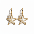 SERENA I  | Boucles d'oreilles en acier inoxydable et perle d'eau douce