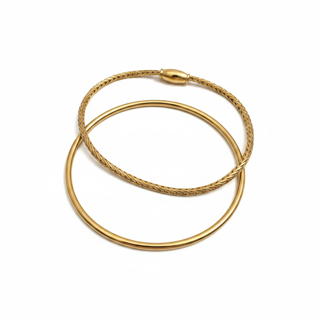 JUJU | Duo de bracelets en acier inoxydable