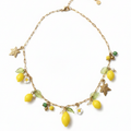 LEM | Collier en acier inoxydable, perle d’eau douce & charms