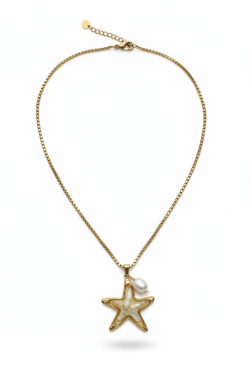 NEL | Collier en acier inoxydable et perle d'eau douce