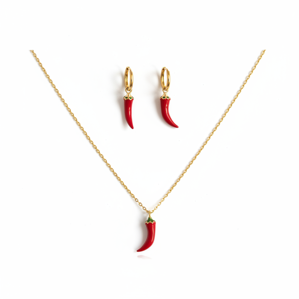 PIMENTO | Parure en acier inoxydable