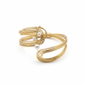 PERLA | Bracelet multi-fils doré avec perles d'eau douce