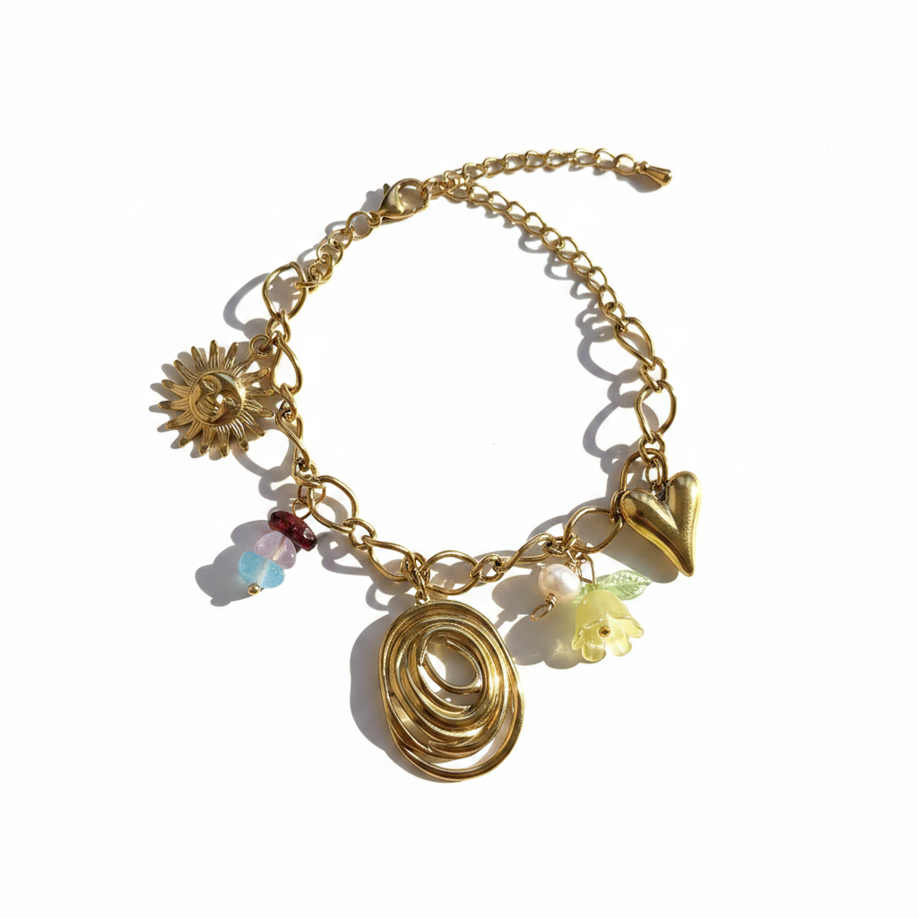 SHARMZ | Bracelet à Charms en Acier Inoxydable